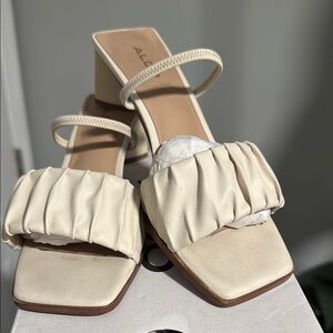 Aldo Adreran Women's White Block Heel Sandal